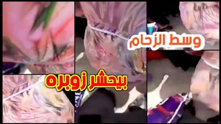 وسط الزحام بيحشر زوبره في طيزها من فوق الهدوم